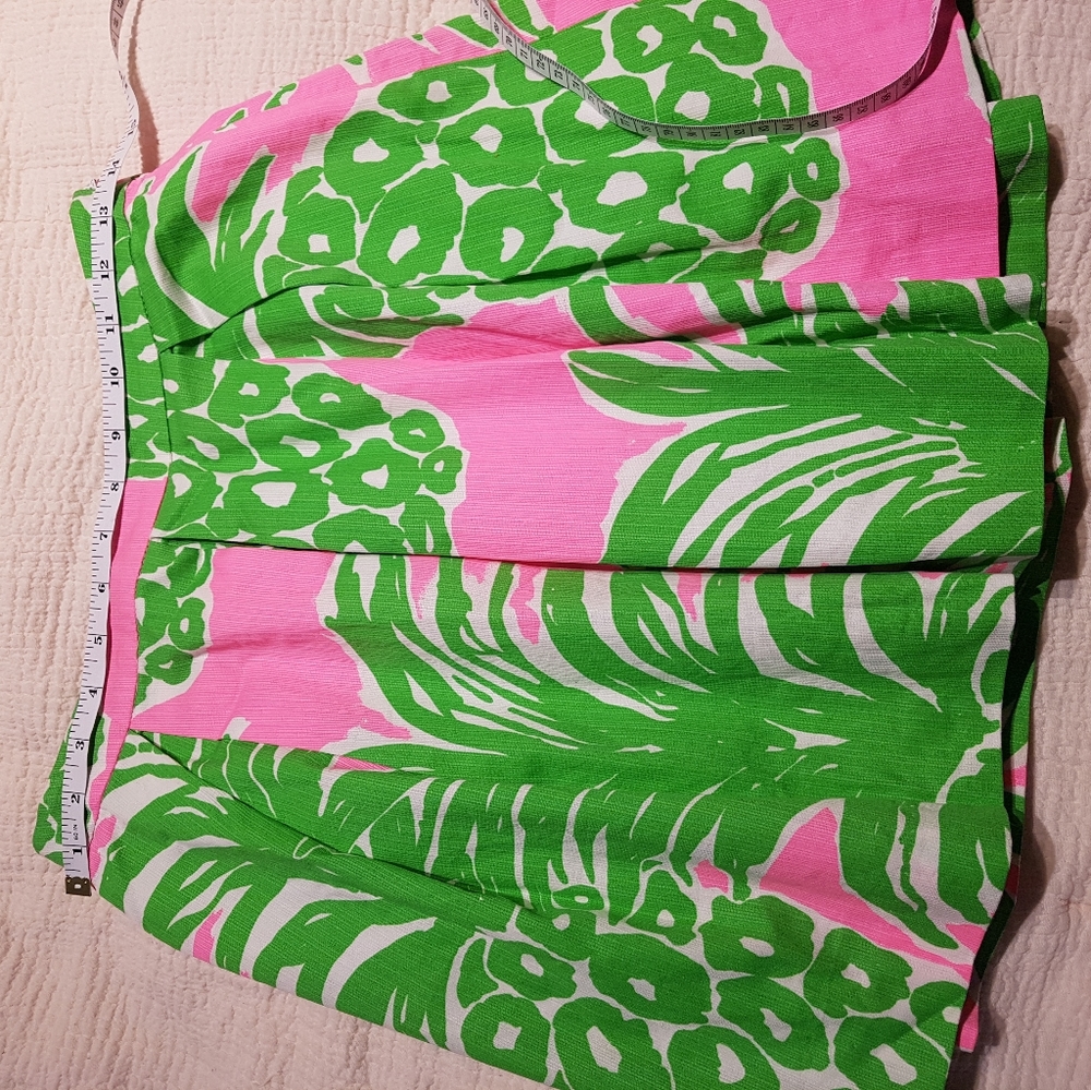 COPY - Size 4 Lilly Pulitzer lined skirt in palm beach style print